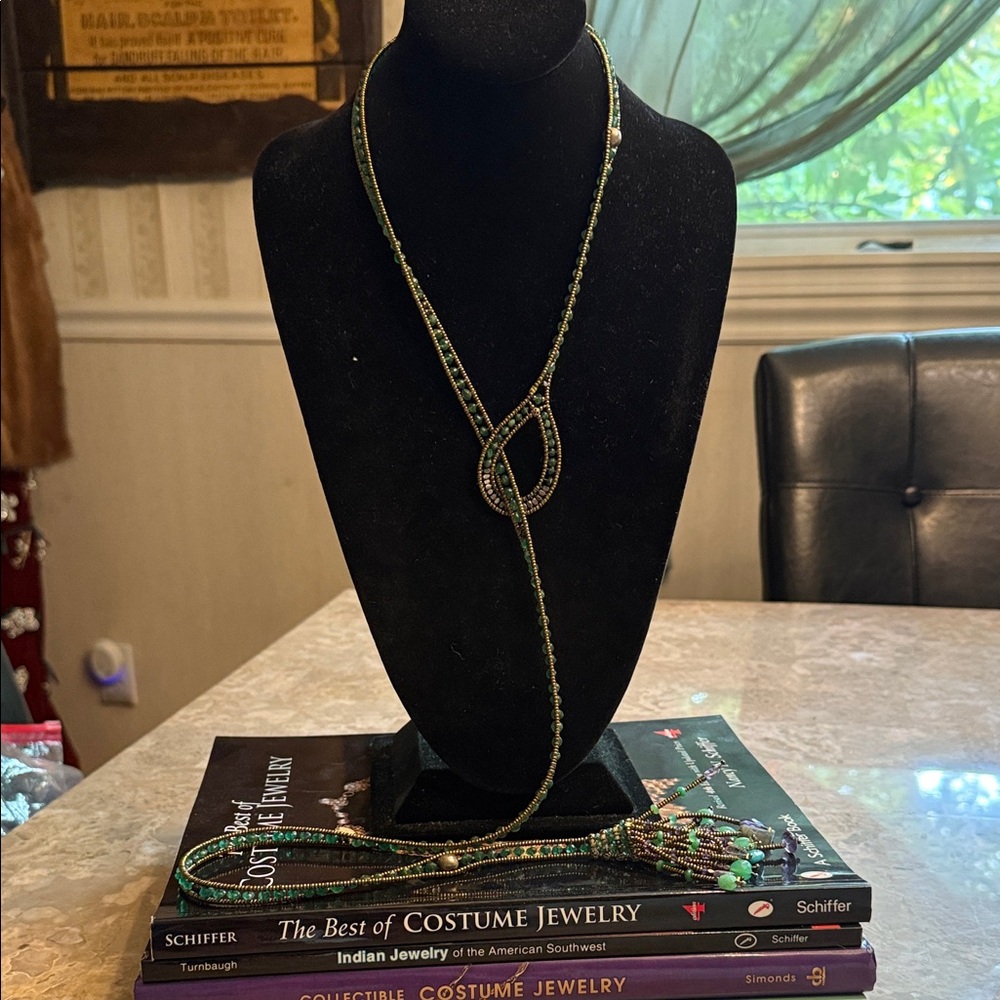 Incredible one of a kind semi precious stone, amethyst,  Jade necklace or belt